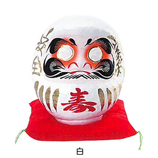 中だるま（白）